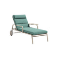 Modern Adjustable Chaise Lounge with Cushion and Side Table